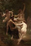 Adolphe William Bouguereau Nymphs and Satyr (mk26) oil painting picture wholesale
